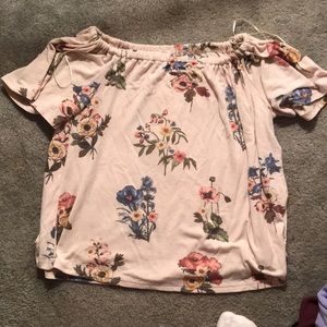 Floral off the shoulder top